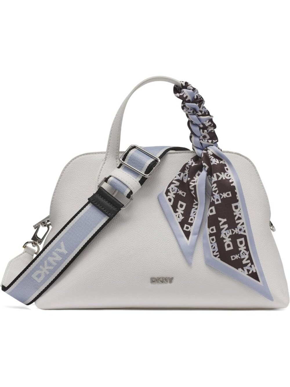 Chic Women's Small Satchel Crossbody Bag with Scarf - Stylish & Versatile